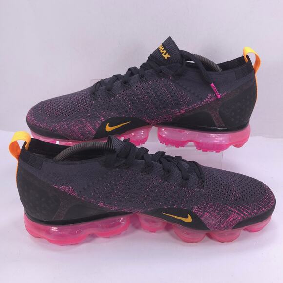 Nike Air Vapormax Flyknit 2 Athletic Shoe Mens Size 10.5 942842-008 Black Pink main image 3